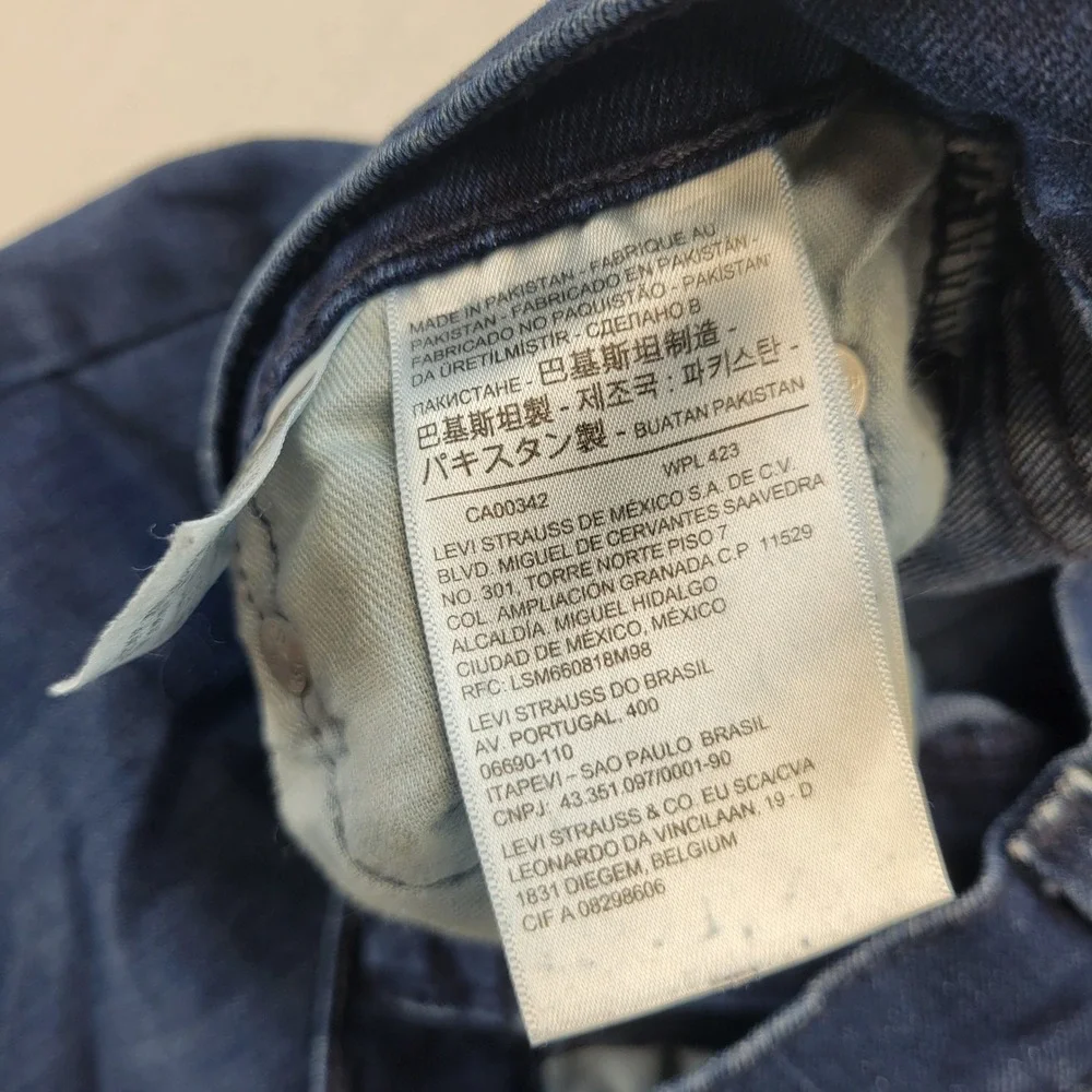 Levi's 502 Regular Taper Jeans Mens 30x30 Dark Wash All Seasons Tech Denim
